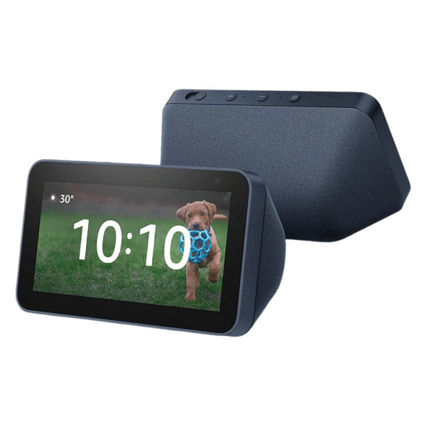 amazon Echo Show 5 (2nd Gen) with Alexa Compatible Smart Wi-Fi Speaker (5.5 Inches Touch Screen Display, Blue) - Image 3