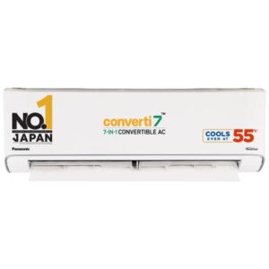 Panasonic 1.5 Ton 3 Star Inverter Split AC | 7-in-1 Convertible | PM 0.1 Filter | Stabilizer Free Operation | ECOTough ODU Casing (CS/CU-EU18BKY3F, White) 2025 Model