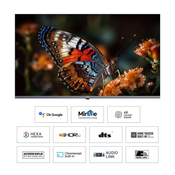 Panasonic MX Series 139 cm (55 inches) 4K Ultra HD Smart Android LED TV with Dolby Audio, Google Assistant & Alexa, Google TV (TH-55MX740DX) - Image 7