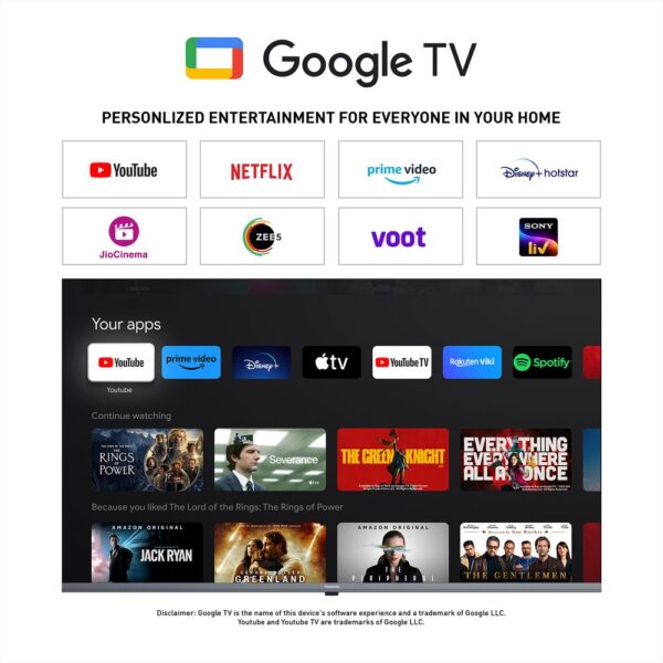 Panasonic MX Series 139 cm (55 inches) 4K Ultra HD Smart Android LED TV with Dolby Audio, Google Assistant & Alexa, Google TV (TH-55MX740DX) - Image 4