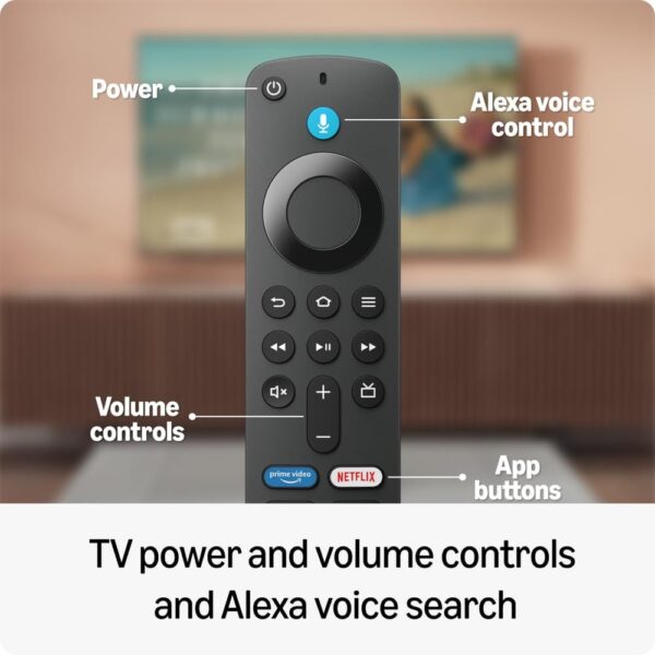 Amazon Fire TV Stick HD with Alexa Voice Remote (Dolby Encoded Audio Support, B0CQN2BHW8, Black) - Image 6